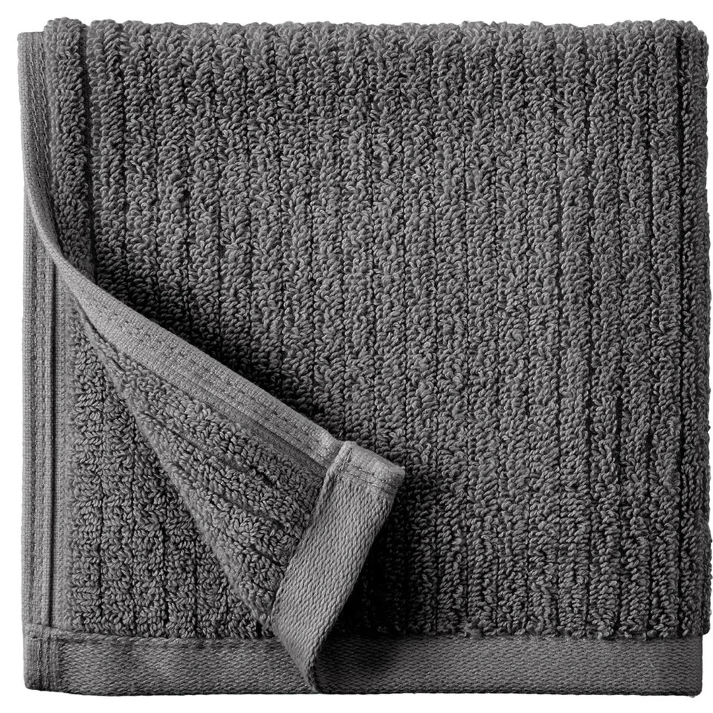 Amazon Aware 100% Organic Cotton Plush Washcloths, 6-Pack, Dark Gray Pack Of 6)